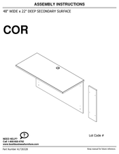 Bush Business Furniture Cor Manual De Ensamblaje