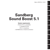 Sandberg Sound Boost 5.1 Manual Del Usuario