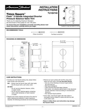 American Standard Times Square Flash TU184740 Instrucciones De Instalación