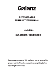 Galanz GLR44BKER Manual De Instrucciones