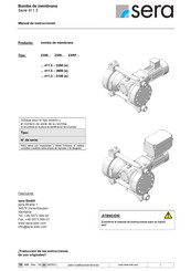 Sera ZXM 411.3 - 2600 Manual De Instrucciones