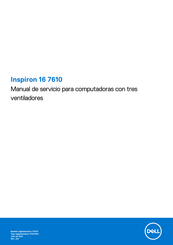 Dell Inspiron 16 7610 Manual De Servicio