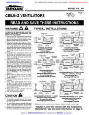 Broan 684 Instrucciones