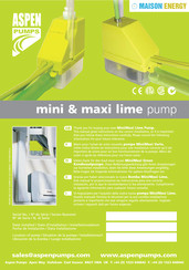 Aspen Pumps mini lime Manual Del Usuario