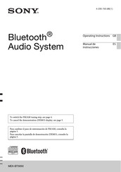 Sony MEX-BT3050 Manual De Instrucciones