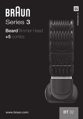 Braun BeardTrimmer Head BT 32 Manual Del Usuario