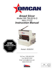 Omcan SB-TW-0016-S Manual De Instrucciones