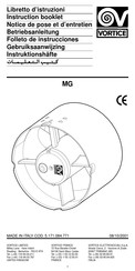 Vortice MG Folleto De Instrucciones