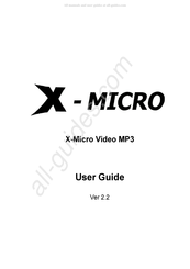 X-Micro XMP3-R512F Guia Del Usuario