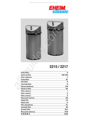 EHEIM classic 2215 Manual De Instrucciones
