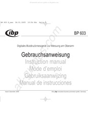 IBP BP 603 Manual De Instrucciones