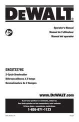 Dewalt DXGST227BC Manuel Del Operador