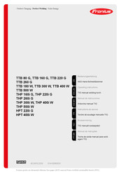 Fronius TTB 300 W Manual De Instrucciones