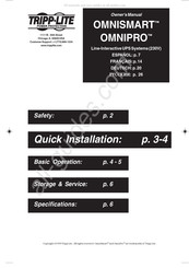 Tripp-Lite OMNIPRO El Manual Del Propietario