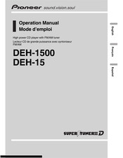 Pioneer SUPER TUNER III D DEH-15 Manual De Instrucciones