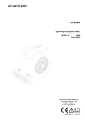 Windsor 1.004-028.0 Instrucciones De Funcionamiento