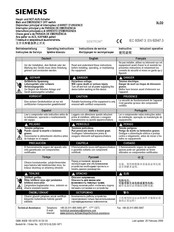 Siemens SENTRON 3LD2 Instructivo