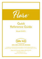 Baby Lock Flare BLMFL Guía De Referencia Rápida