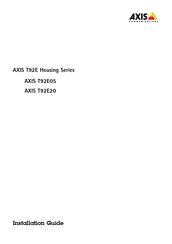 Axis T92E Housing Serie Guia De Instalacion