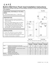 Cafe CTD70DM2NS5 Instrucciones De Instalación