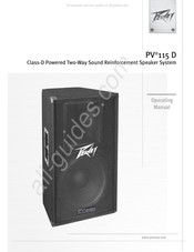 Peavey PV 115 D Manual De Instrucciones