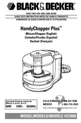 BLACK&DECKER HandyChopper Plus HC3000 Manual De Instrucciones