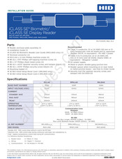 HID iCLASS SE Biometric Guia De Instalacion