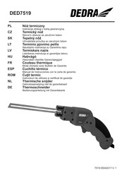 DEDRA DED7519 Manual De Instrucciones Con Carta De Garantía