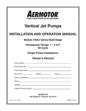 aermotor VNA2-200 Manual De Instalación Y De Operación