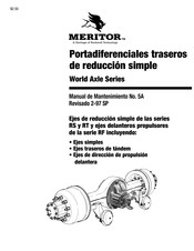 Meritor World Axle Serie Manual De Mantenimiento