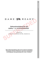 Game ready 550550-03-RN Manual De Instrucciones