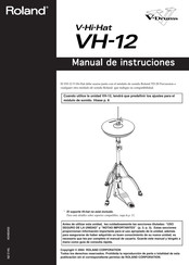 Roland V-Drums V-Hi-Hat VH-12 Manual De Instrucciones