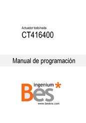 Ingenium Bes CT416400 Manual De Programación