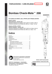 Graco Check-Mate 200 Instrucciones - Lista De Piezas