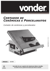 vonder CCV 550 Manual Del Usuario