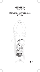 Kewtech KT220 Manual De Instrucciones