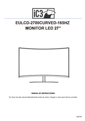 IC3 EULCD-2700CURVED-165HZ Manual De Instrucciones