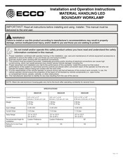 Ecco EW2030R Instrucciones De Instalación Y  Operación