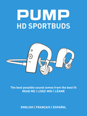 BlueAnt PUMP HD SPORTBUDS Manual De Instrucciones