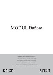 Porcelanosa Krion MODUL Manual De Pre-Instalación E Instalación