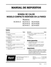 Bard W24HA-C Manual De Repuestos