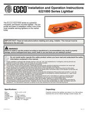 Ecco 6221000 Serie Instrucciones De Instalación