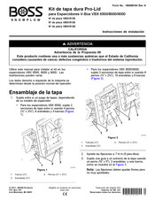 Boss Snowplow VBX 6500 Guia De Inicio Rapido