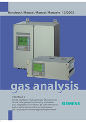 Siemens CALOMAT 6 Manual