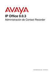 Avaya Office 9.0.3 Manual Del Usuario