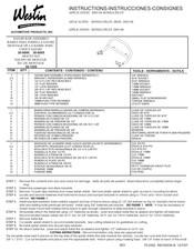 Westin 30-0000 Instrucciones