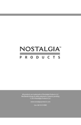 Nostalgia Products SM32RR Instrucciones Y Recetas