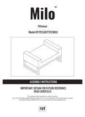 RST Milo OP-PECLBOTTO2-MILO Manual De Instrucciones Y Ensamble