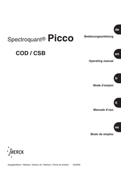 MERCK Spectroquant Picco COD Modo De Empleo