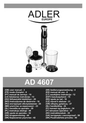 Adler europe AD 4607 Manual De Uso